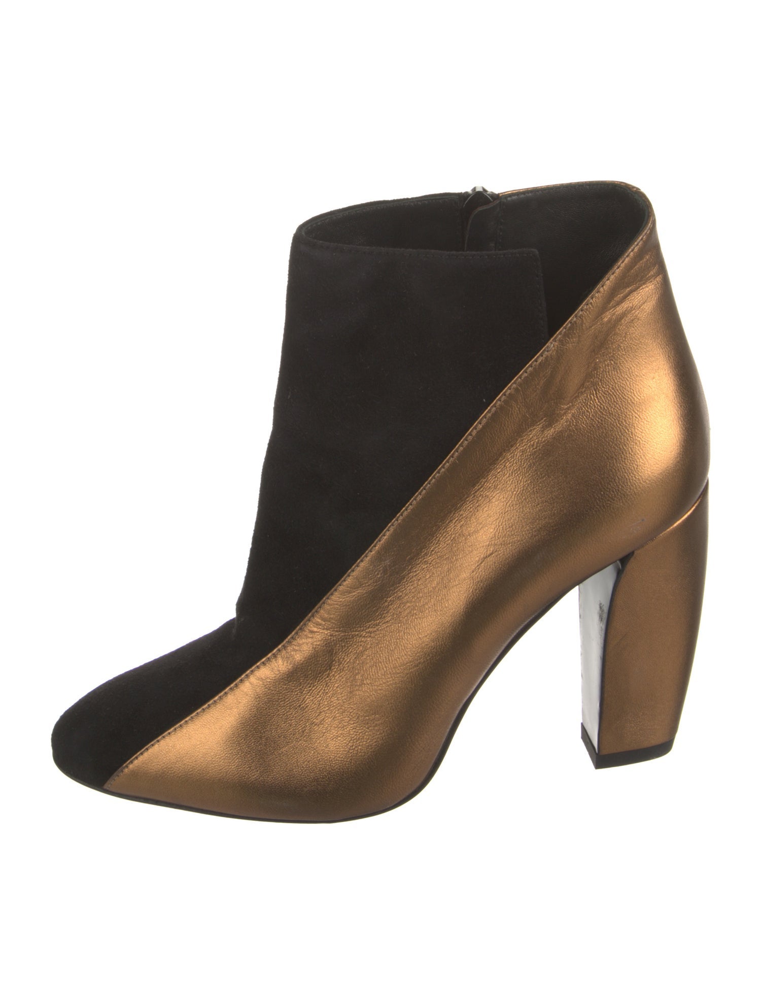 Pierre Hardy Suede Colorblock Pattern Boots