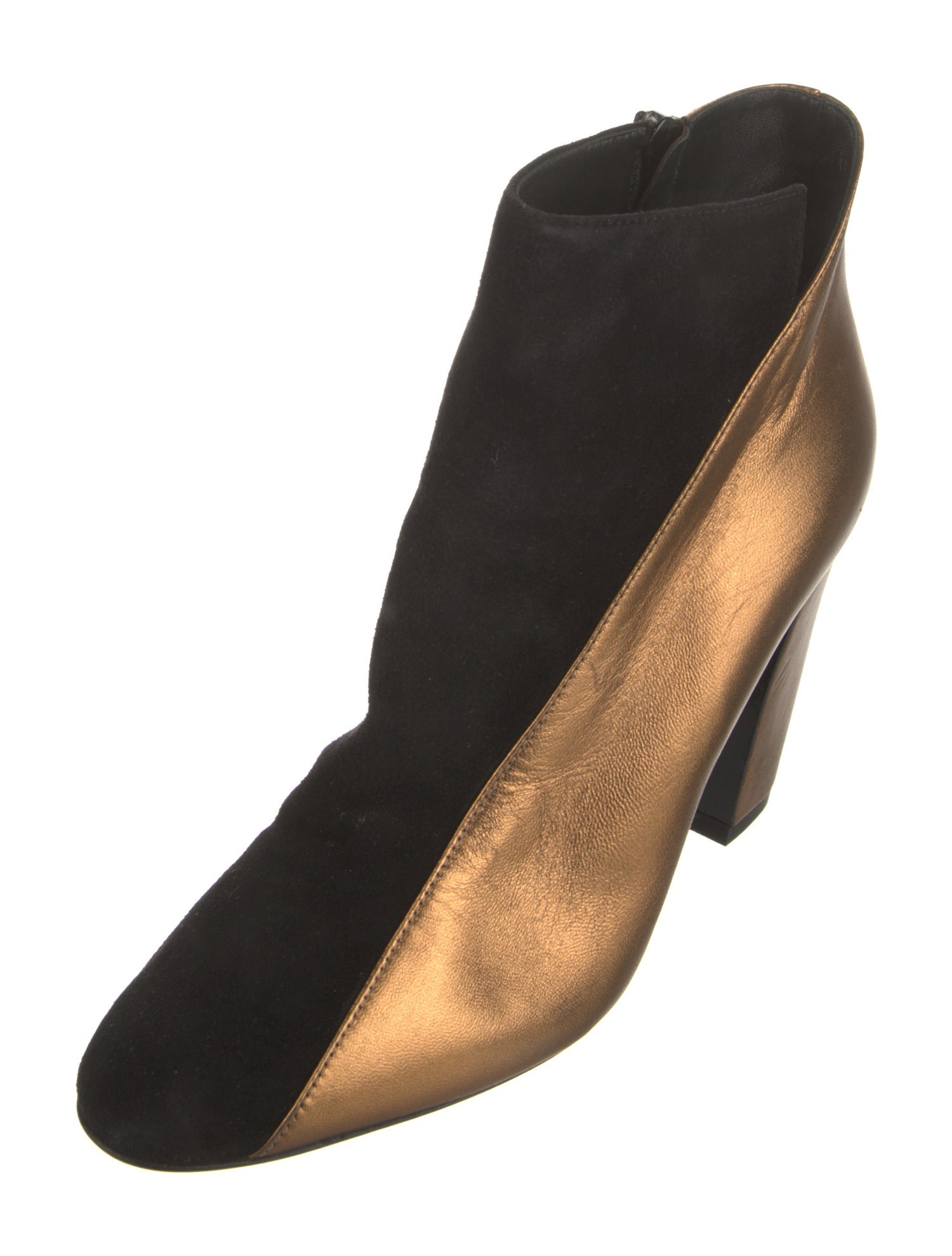 Pierre Hardy Suede Colorblock Pattern Boots