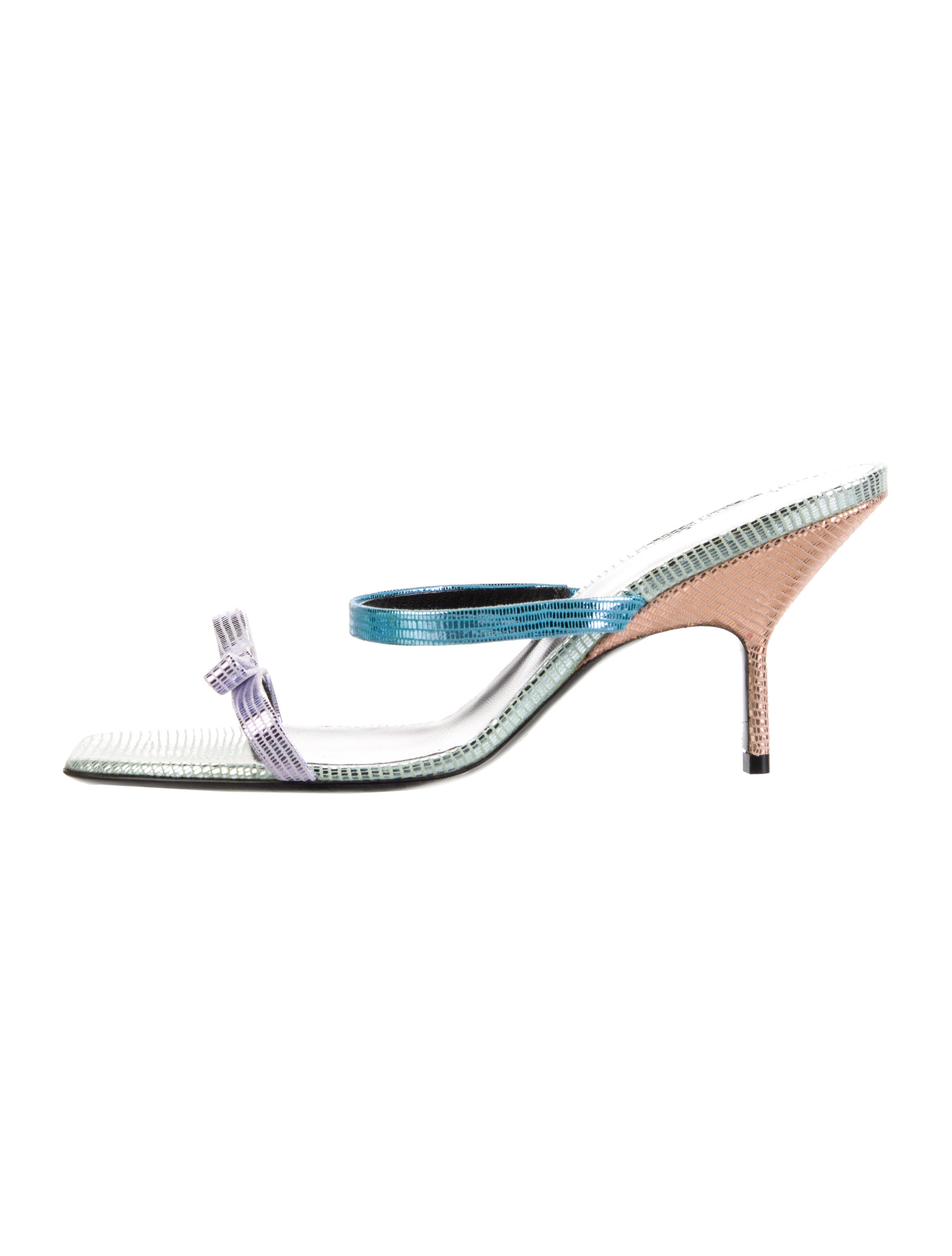 Pierre Hardy Leather Printed Slides