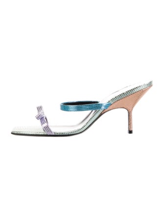 Pierre Hardy Leather Printed Slides