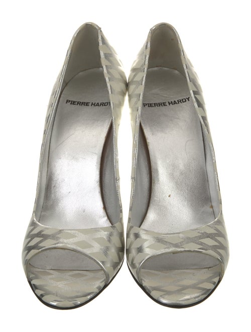 Pierre Hardy Leather Printed Slingback Sandals