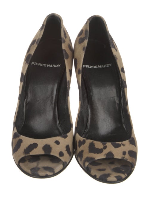 Pierre Hardy Suede Colorblock Pattern Sandals