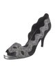 Pierre Hardy Suede Printed D'Orsay Pumps