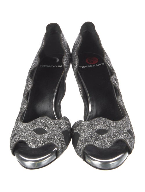 Pierre Hardy Suede Printed D'Orsay Pumps