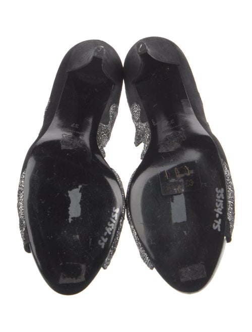 Pierre Hardy Suede Printed D'Orsay Pumps