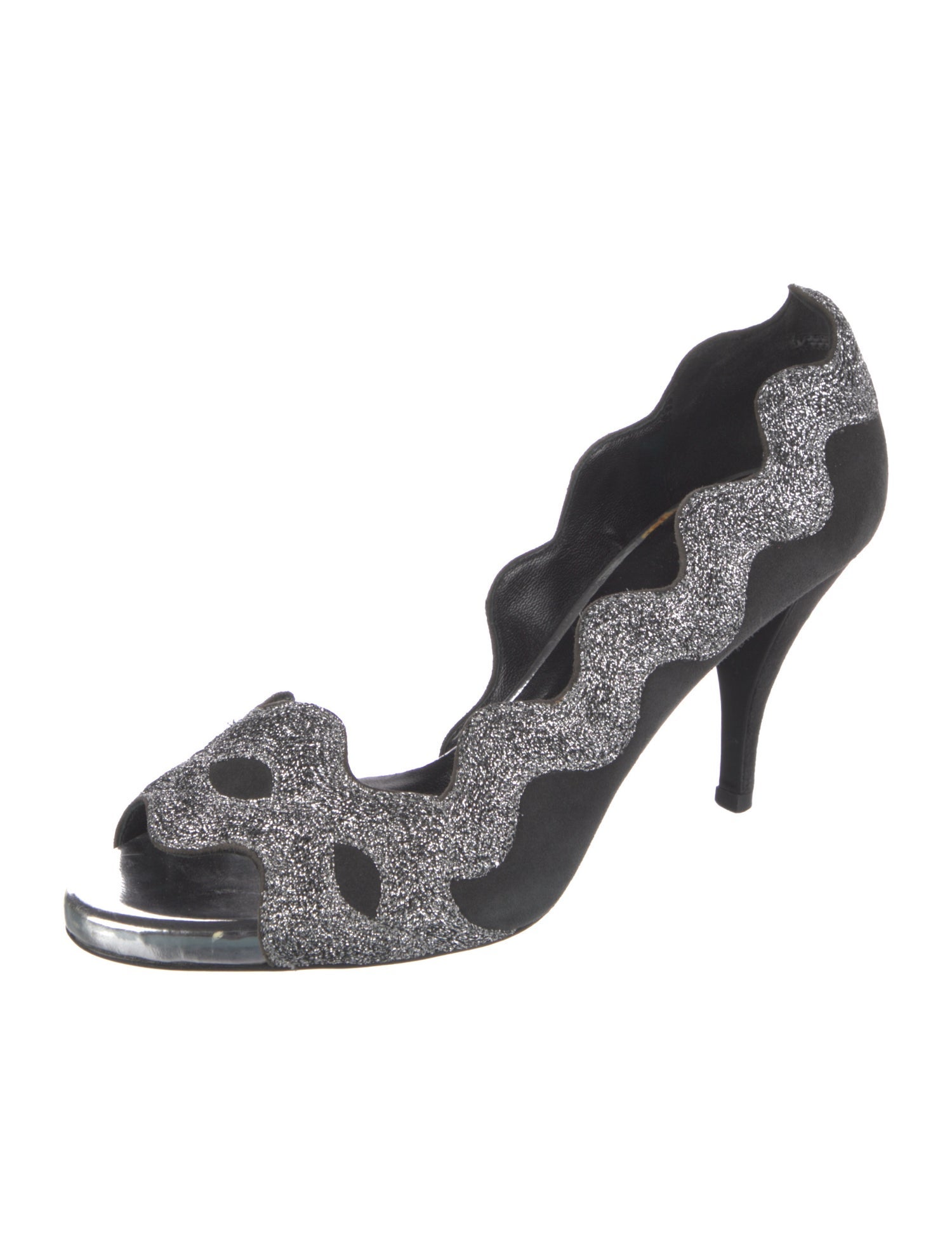 Pierre Hardy Suede D'Orsay Pumps