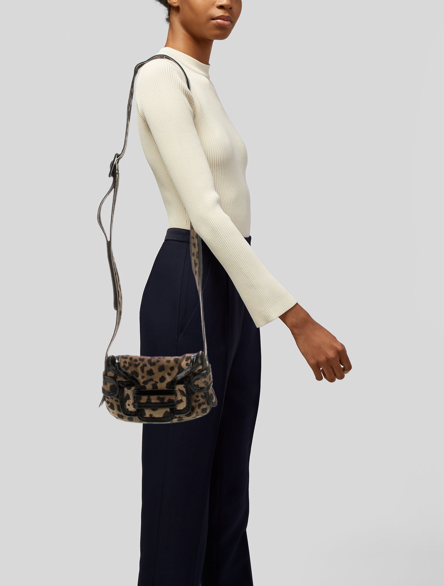 Pierre Hardy Suede Crossbody Bag