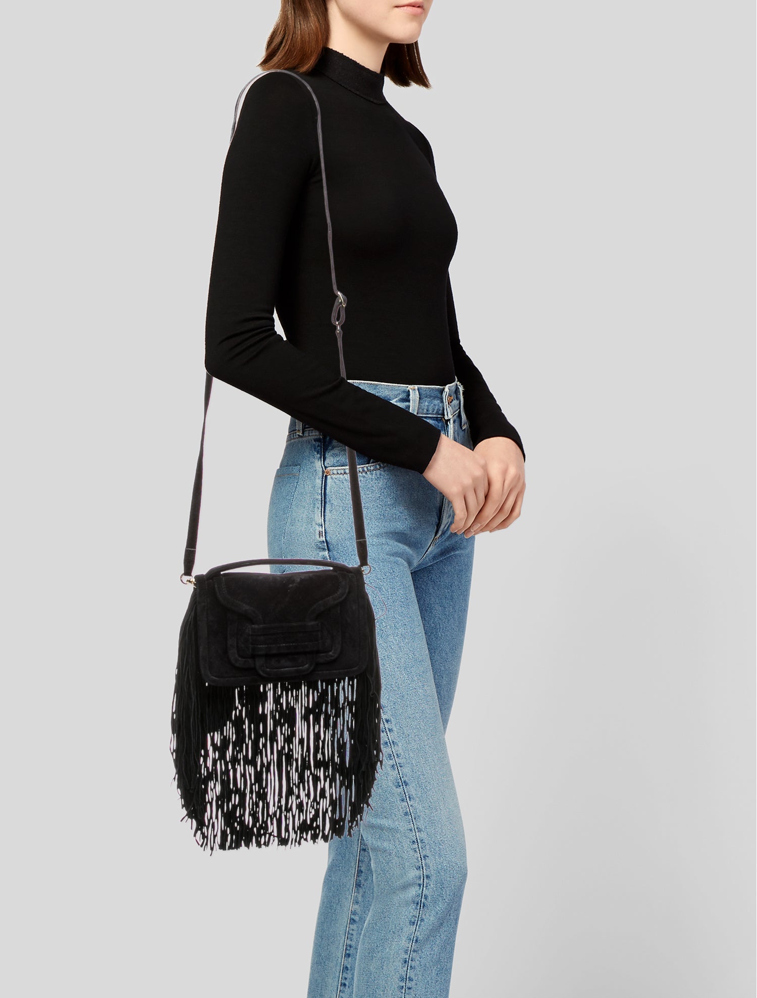 Pierre Hardy Suede Bucket Bag