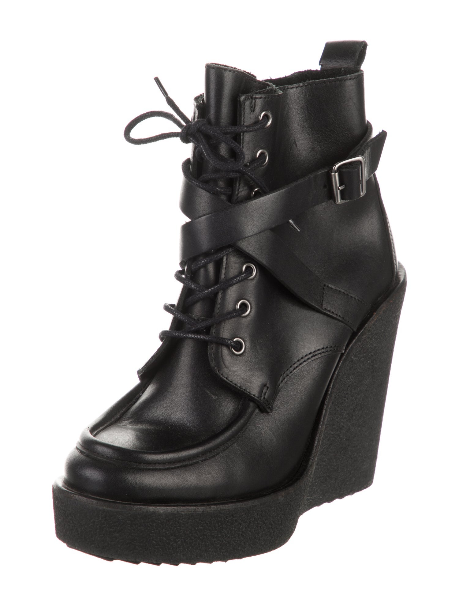 Pierre Hardy Leather Lace-Up Boots