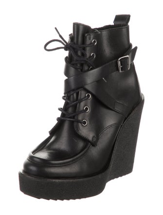 Pierre Hardy Leather Lace-Up Boots
