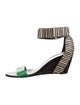 Pierre Hardy Leather Striped Sandals
