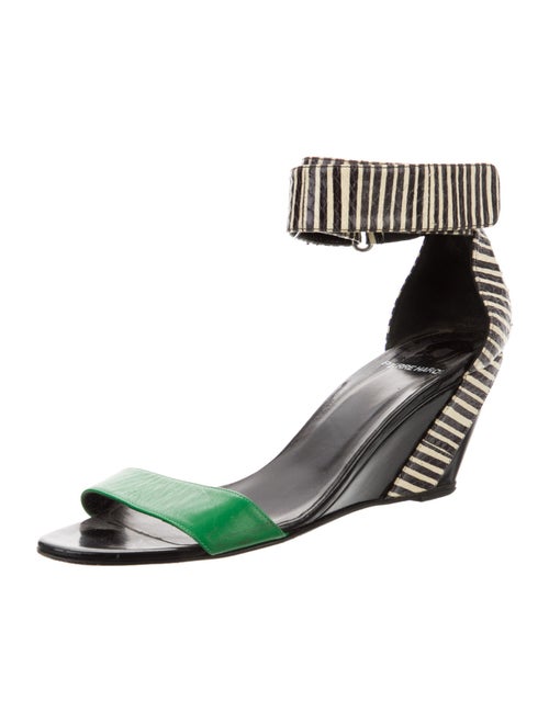 Pierre Hardy Leather Striped Sandals