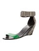 Pierre Hardy Leather Striped Sandals