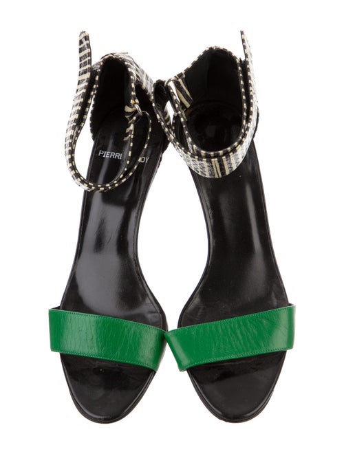 Pierre Hardy Leather Striped Sandals