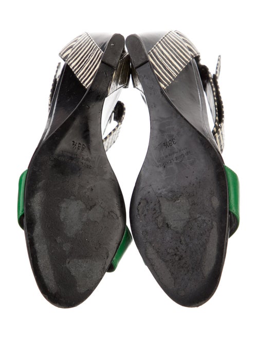 Pierre Hardy Leather Striped Sandals