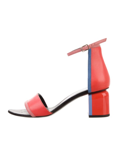 Pierre Hardy Leather Colorblock Pattern Sandals