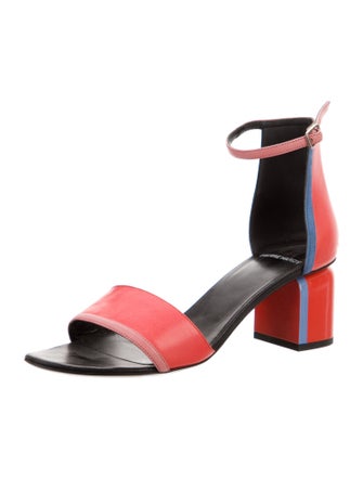 Pierre Hardy Leather Colorblock Pattern Sandals