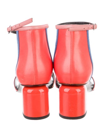 Pierre Hardy Leather Colorblock Pattern Sandals