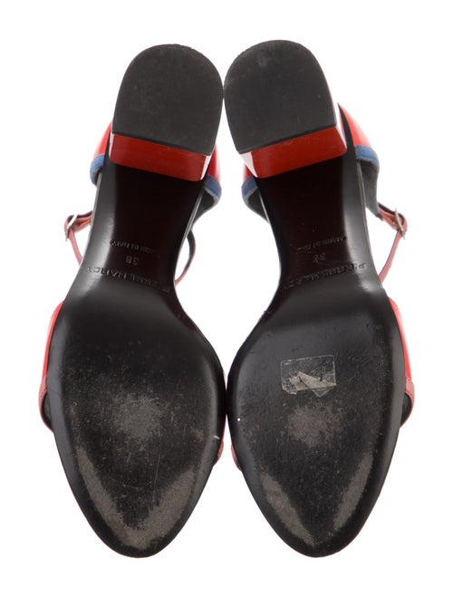 Pierre Hardy Leather Colorblock Pattern Sandals