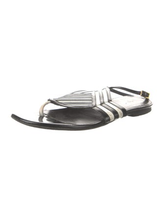 Pierre Hardy Patent Leather Slides