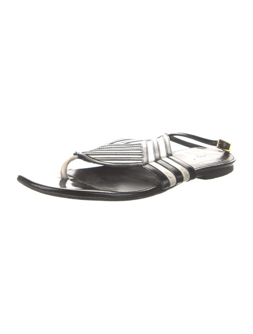 Pierre Hardy Patent Leather Slides