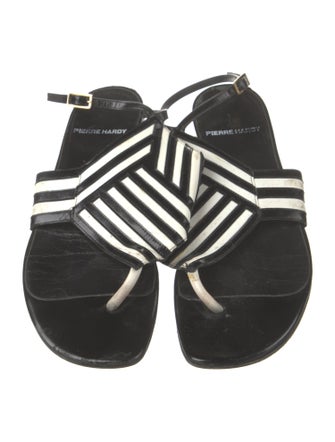 Pierre Hardy Patent Leather Slides