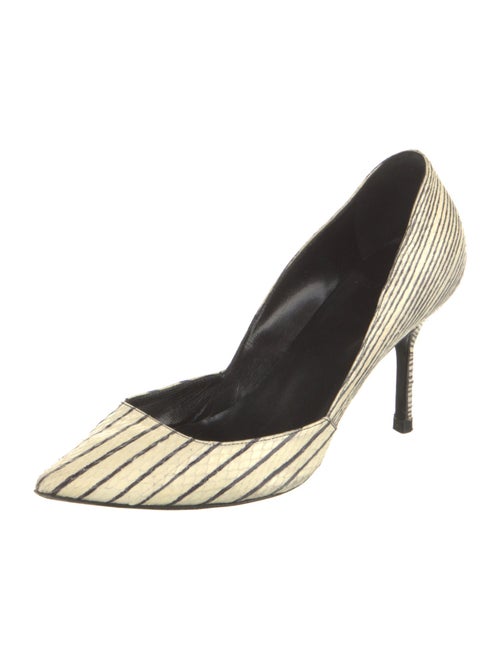 Pierre Hardy Leather Printed D'Orsay Pumps