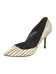 Pierre Hardy Leather Printed D'Orsay Pumps