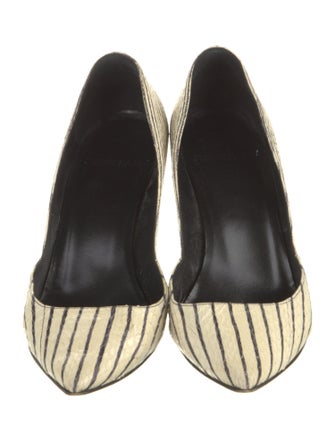 Pierre Hardy Leather Printed D'Orsay Pumps