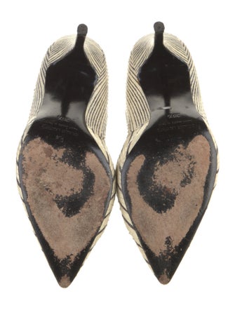 Pierre Hardy Leather Printed D'Orsay Pumps