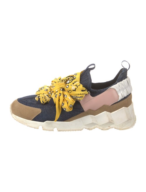 Pierre Hardy Nylon Printed Chunky Sneakers