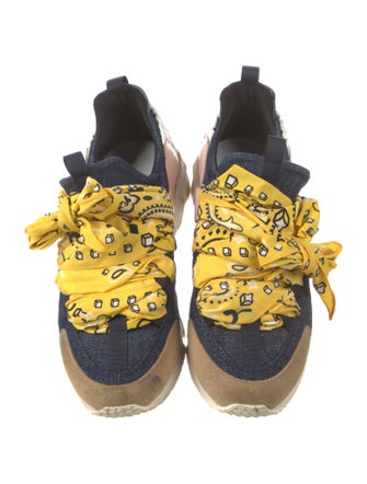 Pierre Hardy Nylon Printed Chunky Sneakers