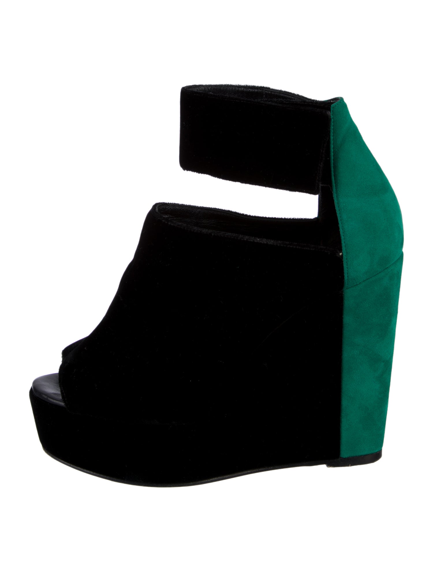 Pierre Hardy Suede Colorblock Pattern D'Orsay Pumps