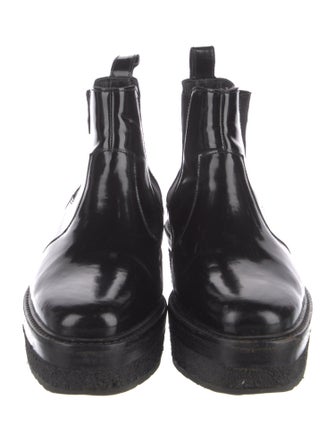 Pierre Hardy Patent Leather Chelsea Boots