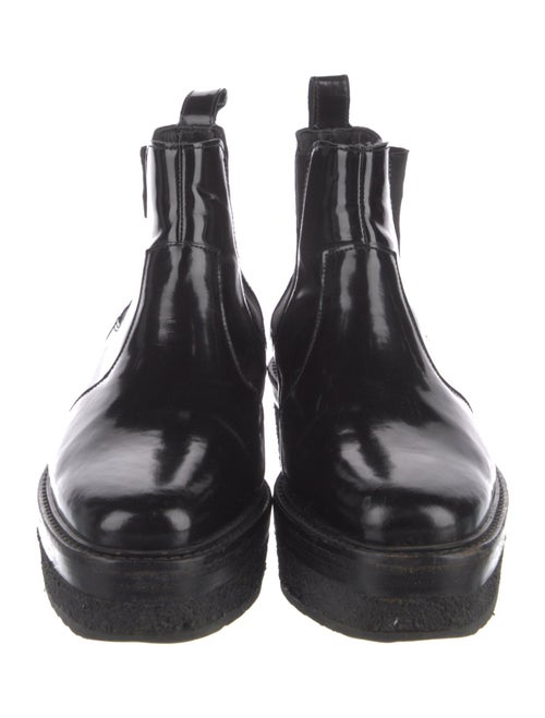 Pierre Hardy Patent Leather Chelsea Boots