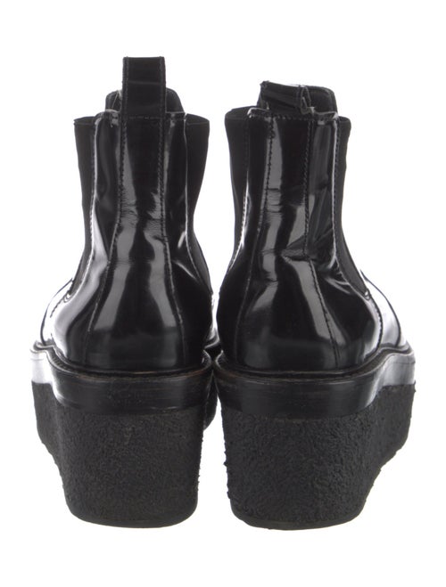 Pierre Hardy Patent Leather Chelsea Boots