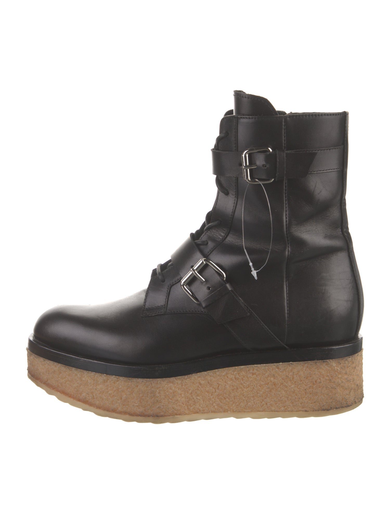 Pierre Hardy Rockstud Accents Leather Combat Boots