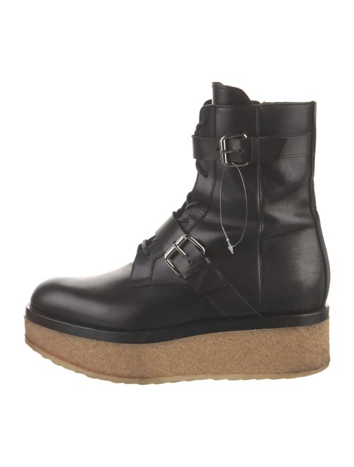 Pierre Hardy Rockstud Accents Leather Combat Boots