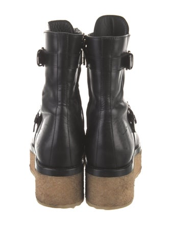 Pierre Hardy Rockstud Accents Leather Combat Boots