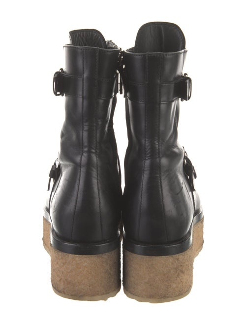 Pierre Hardy Rockstud Accents Leather Combat Boots