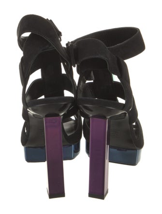 Pierre Hardy Suede T-Strap Pumps