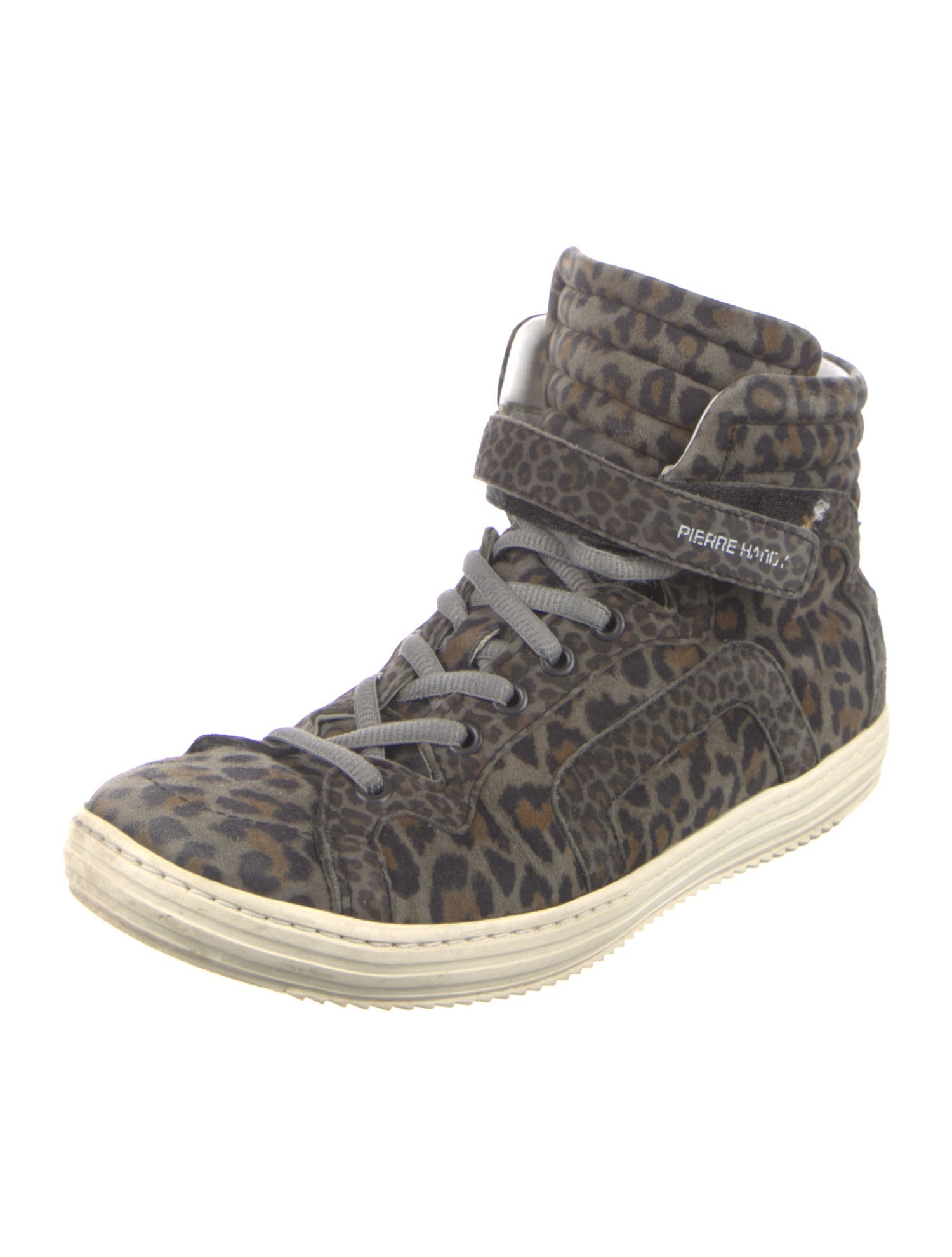 Pierre Hardy Suede Animal Print Sneakers