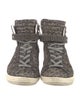 Pierre Hardy Suede Animal Print Sneakers