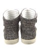 Pierre Hardy Suede Animal Print Sneakers