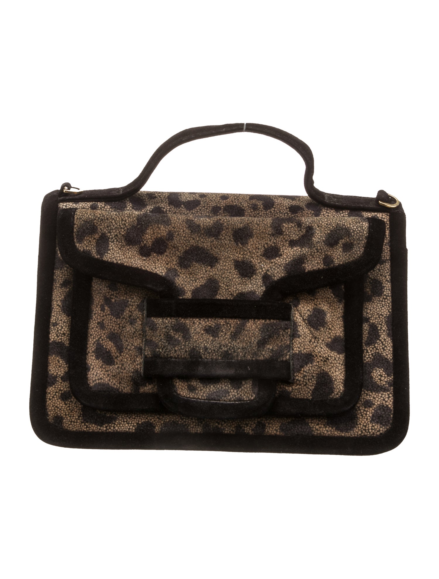 Pierre Hardy Suede Top Handle Bag