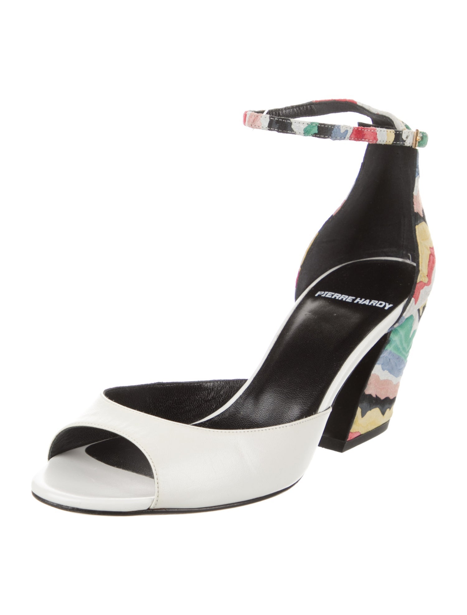Pierre Hardy Leather Graphic Print D'Orsay Pumps