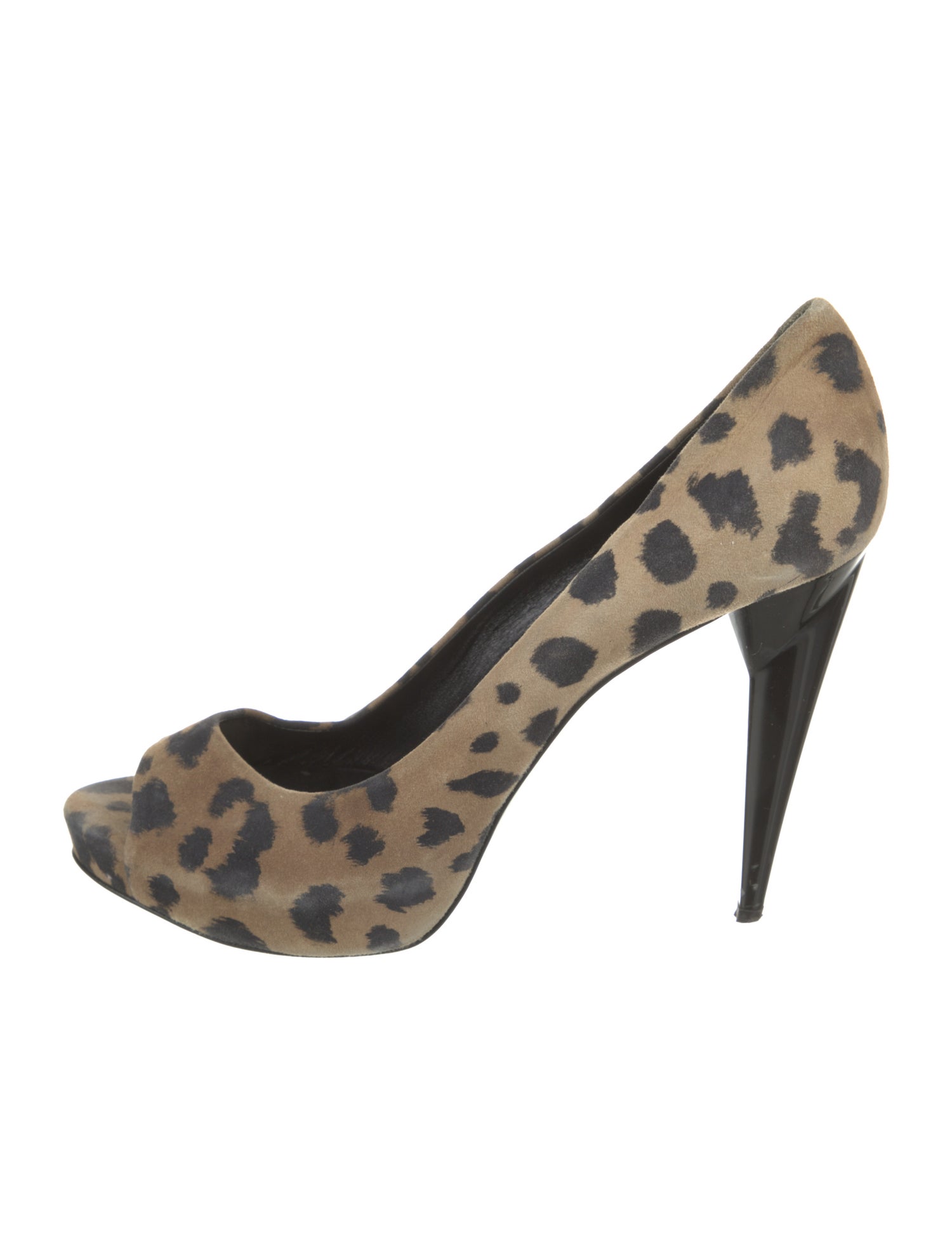 Pierre Hardy Suede Animal Print Pumps