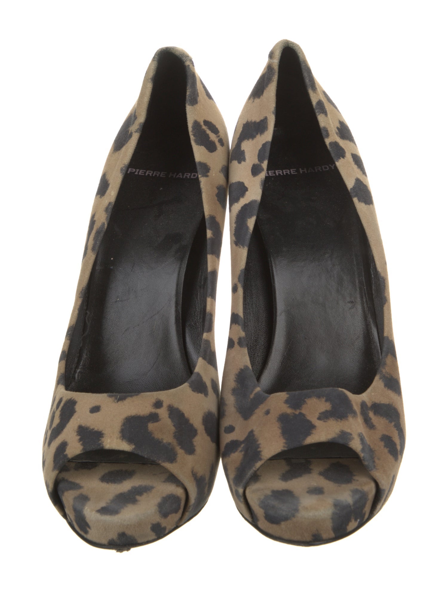 Pierre Hardy Suede Animal Print Pumps