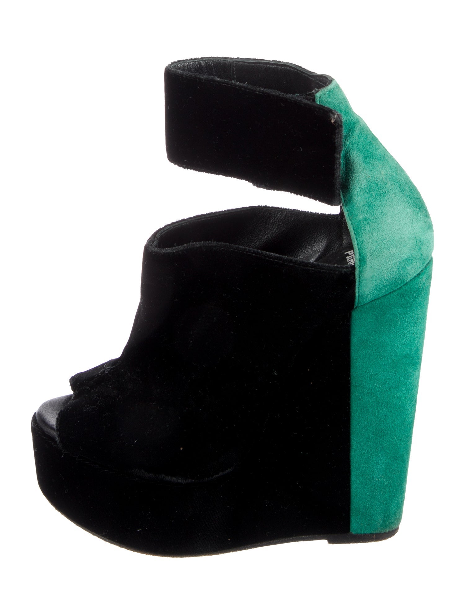 Pierre Hardy Suede Colorblock Pattern Pumps