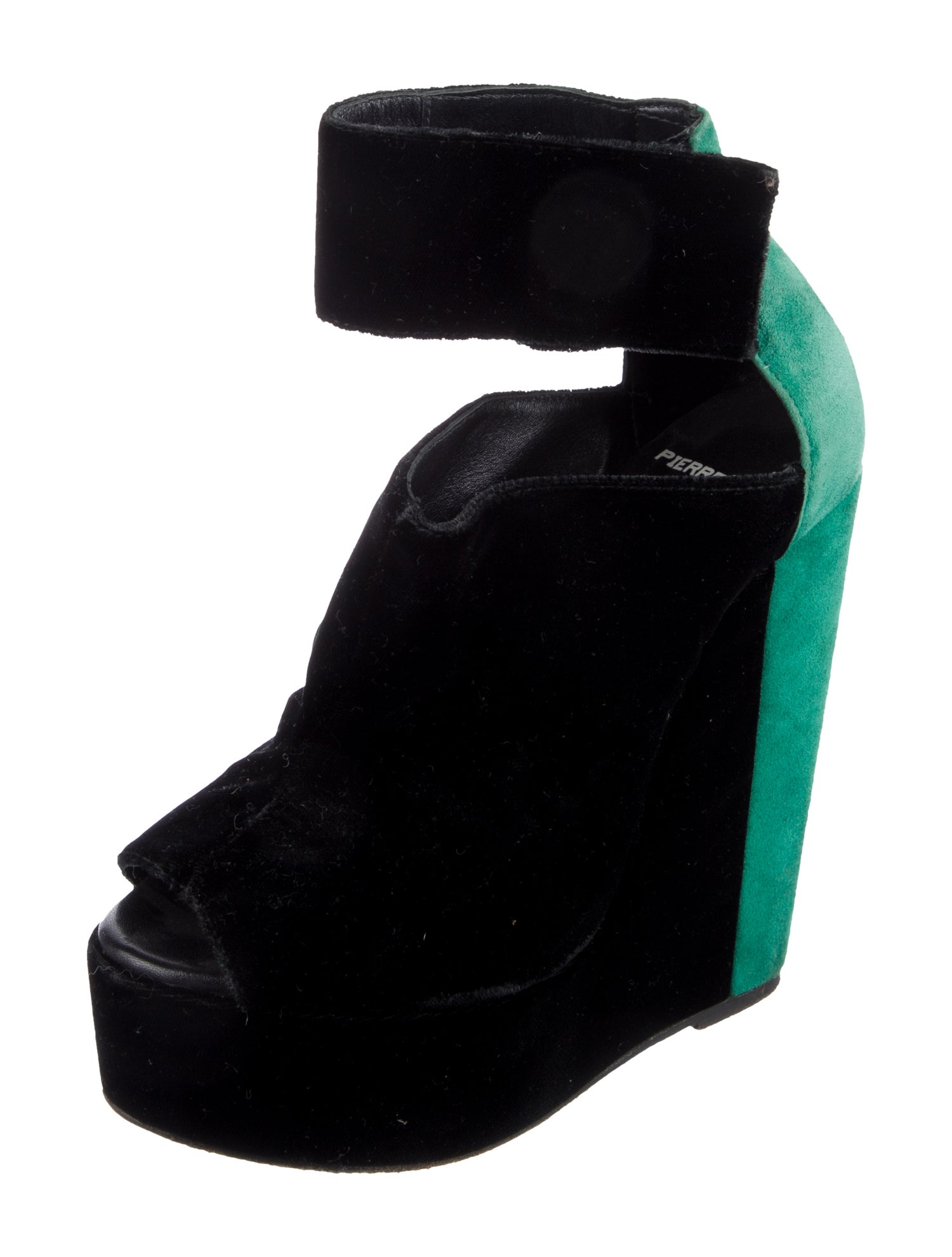 Pierre Hardy Suede Colorblock Pattern Pumps